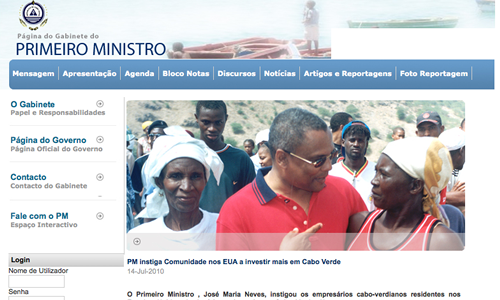 Prime Minister of Cape Verde Uses Joomla