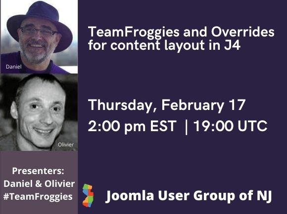 TeamFroggies - Overrides in Joomla