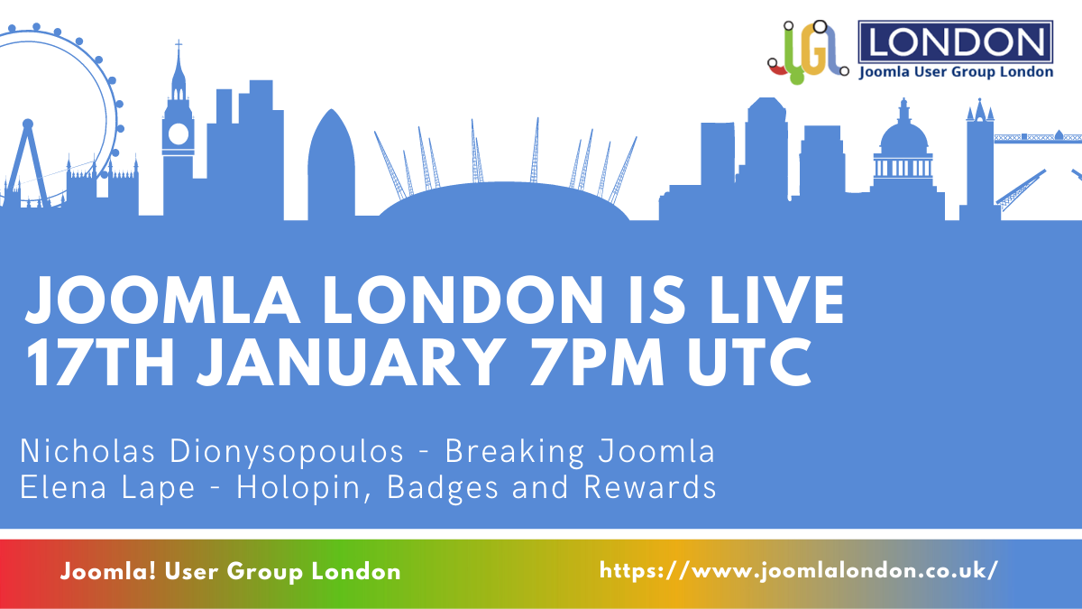January Joomla London details