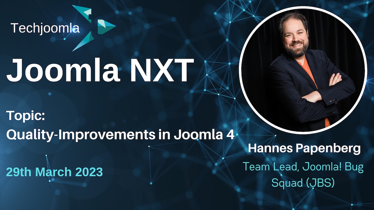 Joomla NXT March 2023 Quality-Improvements in Joomla 4