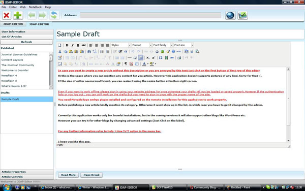 Editing multiple articles simultaneously