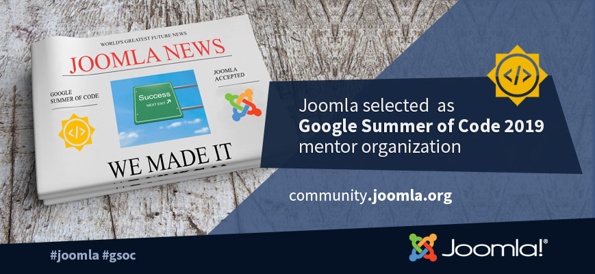 Joomla Google Summer of Code 2019