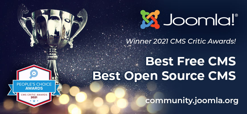 Joomla CMS Critic Awards Winners 2021