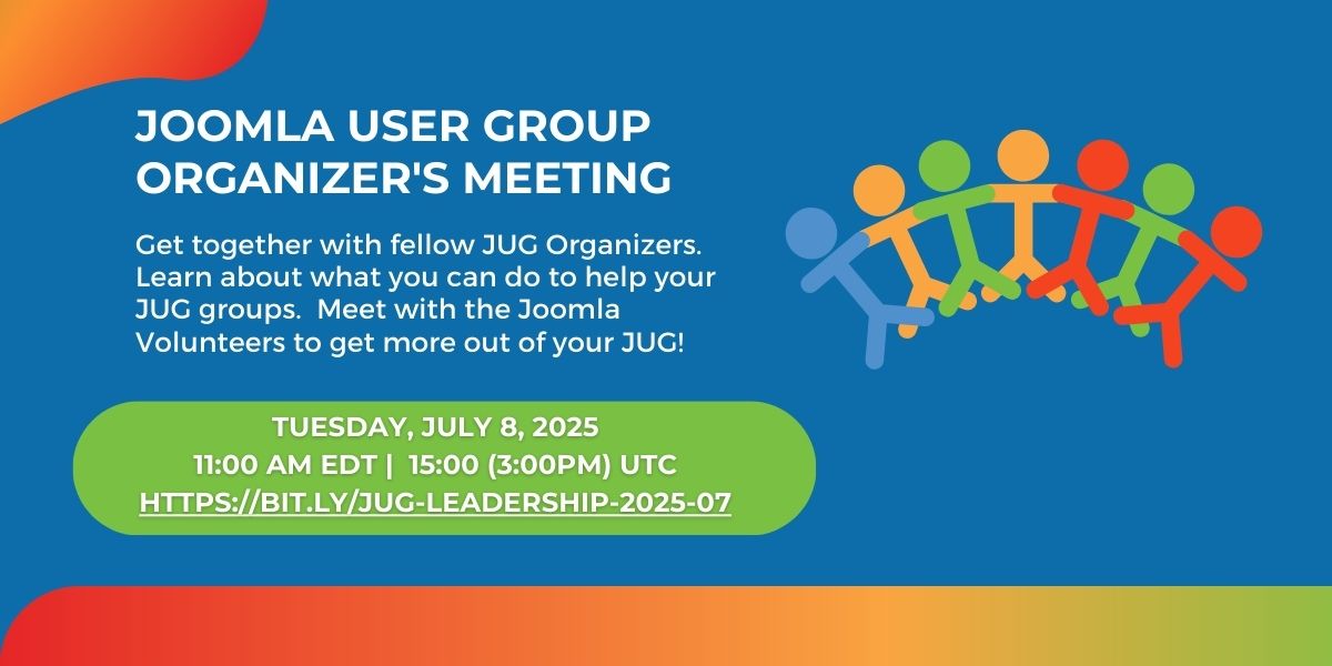 Joomla User Group - Organizer Meeting