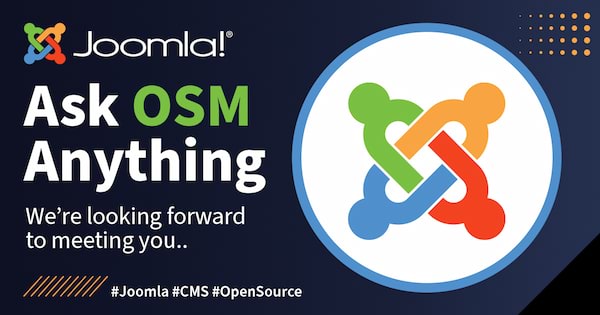 Announcement banner image for Ask OSM Anything sessions.